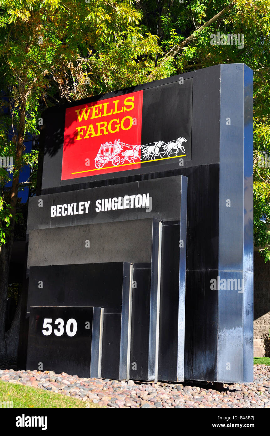 Wells Fargo Bank, Las Vegas, Nevada, STATI UNITI D'AMERICA Foto Stock