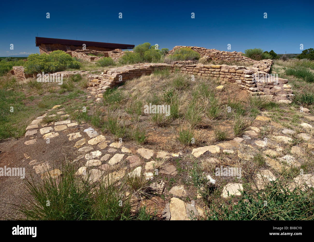 Piccoli kiva al Lowry Pueblo, canyon degli antichi monumento nazionale, Colorado, STATI UNITI D'AMERICA Foto Stock