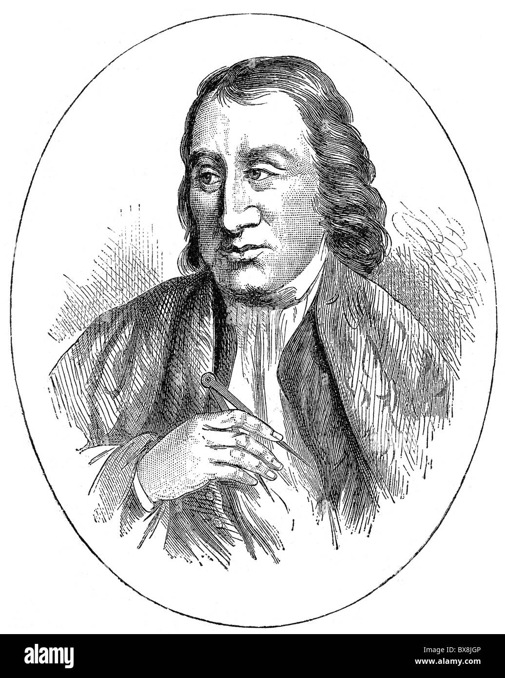 Adams, Samuele, 27.9.1722 - 2.10.1803, uomo politico americano, ritratto, incisione su legno, secolo XIX, , artista del diritto d'autore non deve essere cancellata Foto Stock