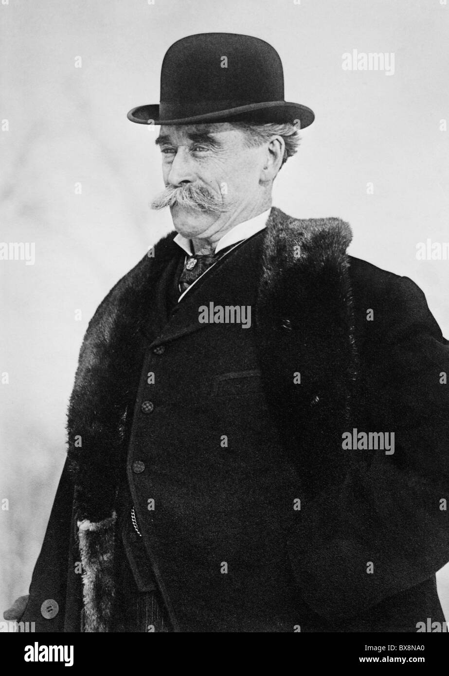 Arctic explorer Robert Peary (1856 - 1920) - la US Navy officer che ha affermato di aver raggiunto il Polo Nord in aprile 1909. Foto Stock