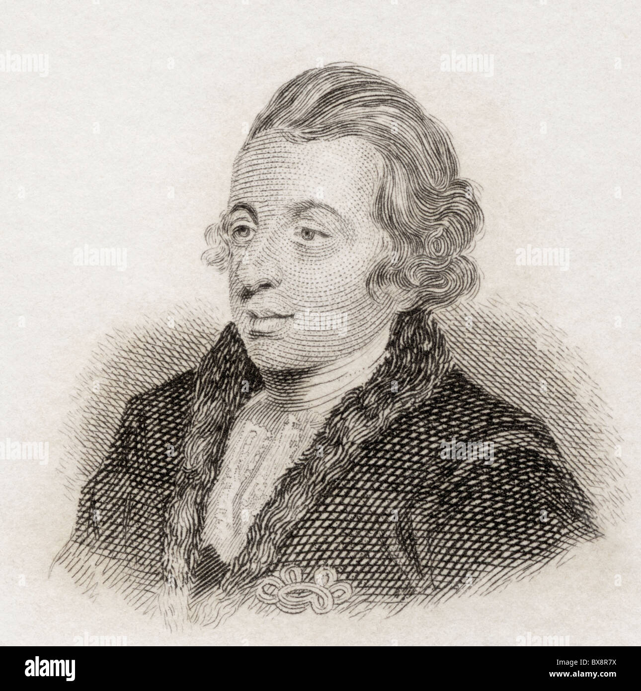 George Colman The Elder, 1732 a 1794. Drammaturgo inglese e saggista. Foto Stock