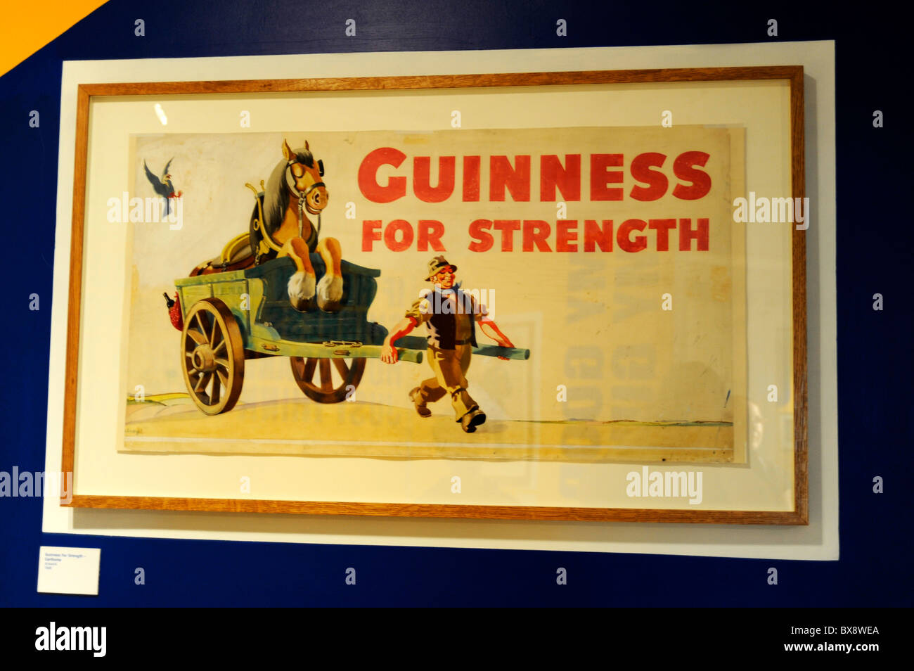 Il Guinness Storehouse,Poster da John Gilroy,città di Dublino, Irlanda Foto Stock