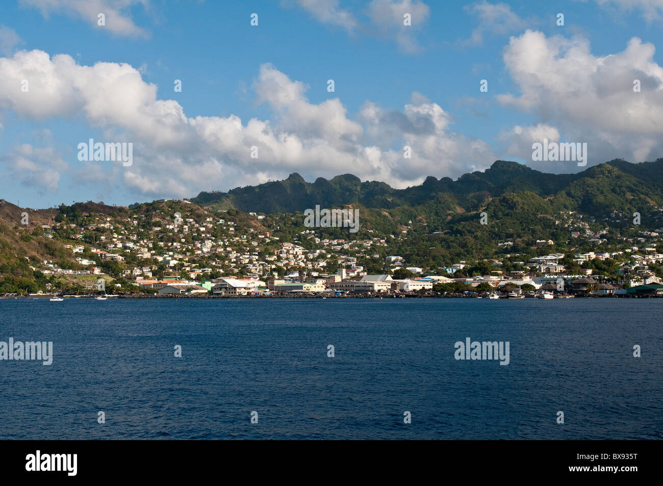 Kingstown, Porto San Vincent e Grenadine. Foto Stock