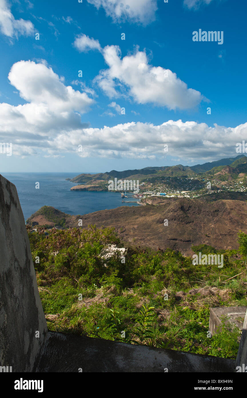 Costa sottovento, Saint Vincent e Grenadine. Foto Stock