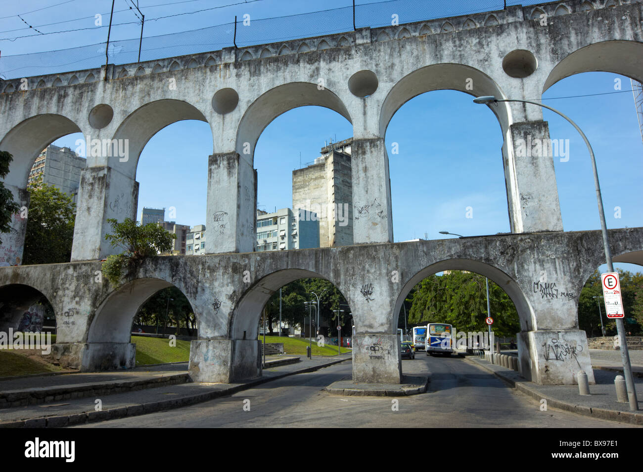 Arcos da Lapa, Rio de Janeiro Foto Stock