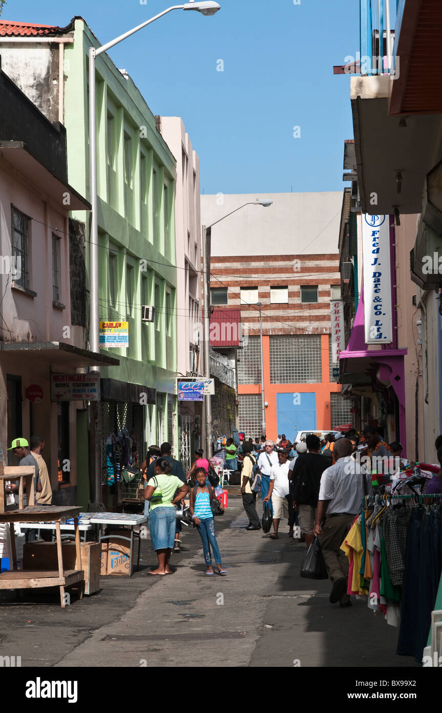 Middle Street Kingstown, Saint Vincent e Grenadine. Foto Stock