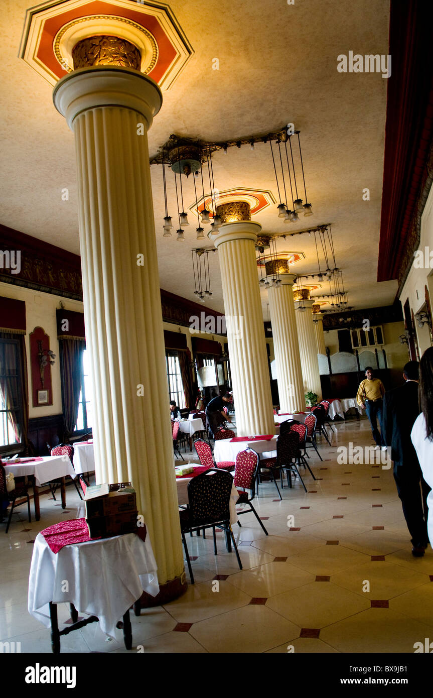 All'interno di un famoso coffee house in Alessandria, Egitto. Foto Stock