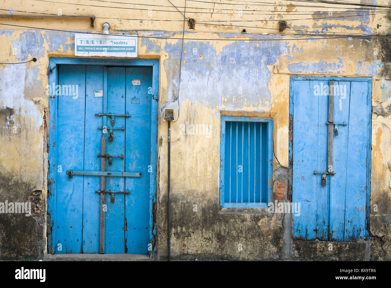 Porte blu Cochin Foto Stock