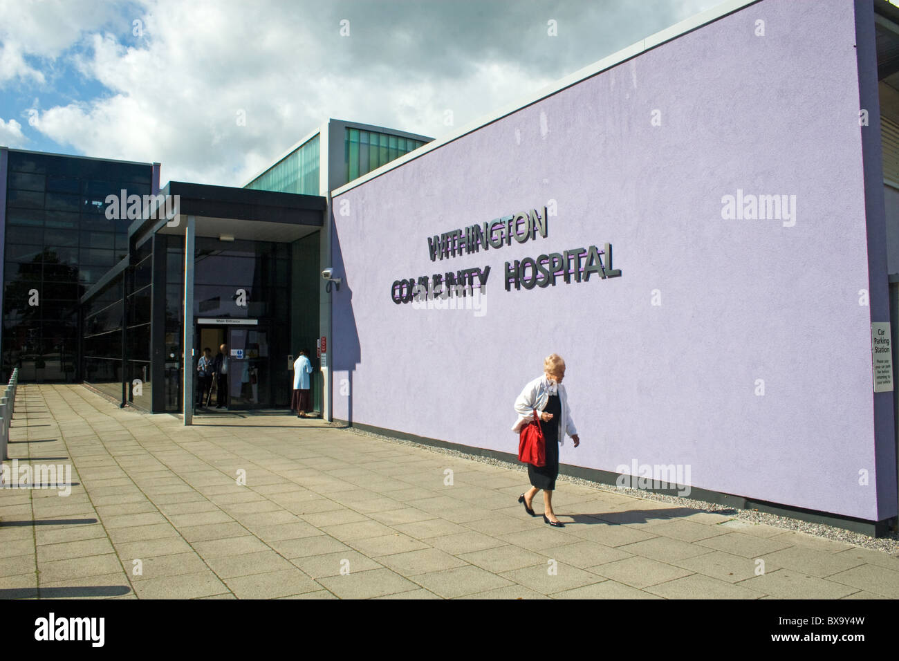 Withington Comunità Ospedale e centro di trattamento,Withington, Manchester, Inghilterra, Regno Unito Foto Stock