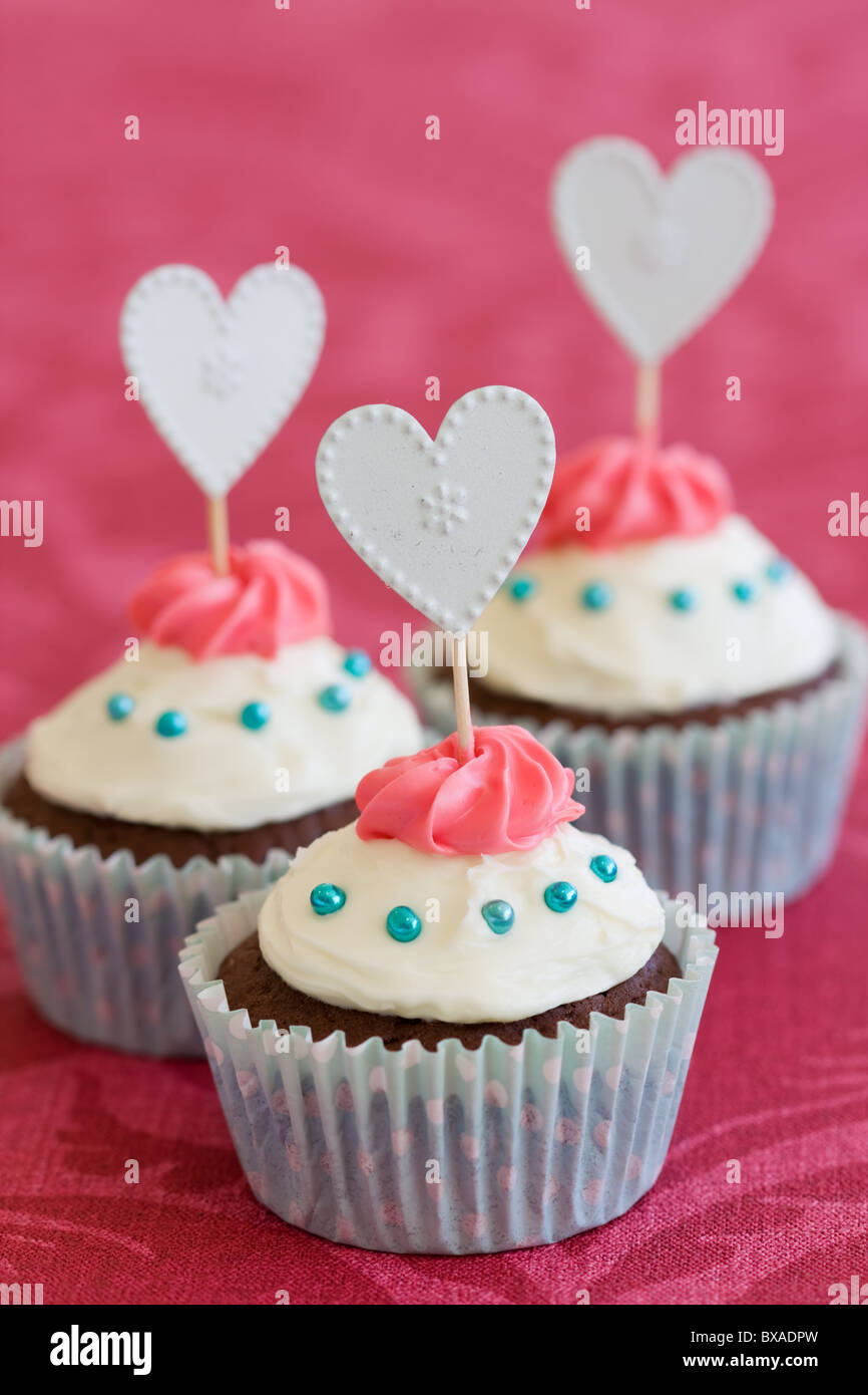 Tortini di San Valentino Foto Stock