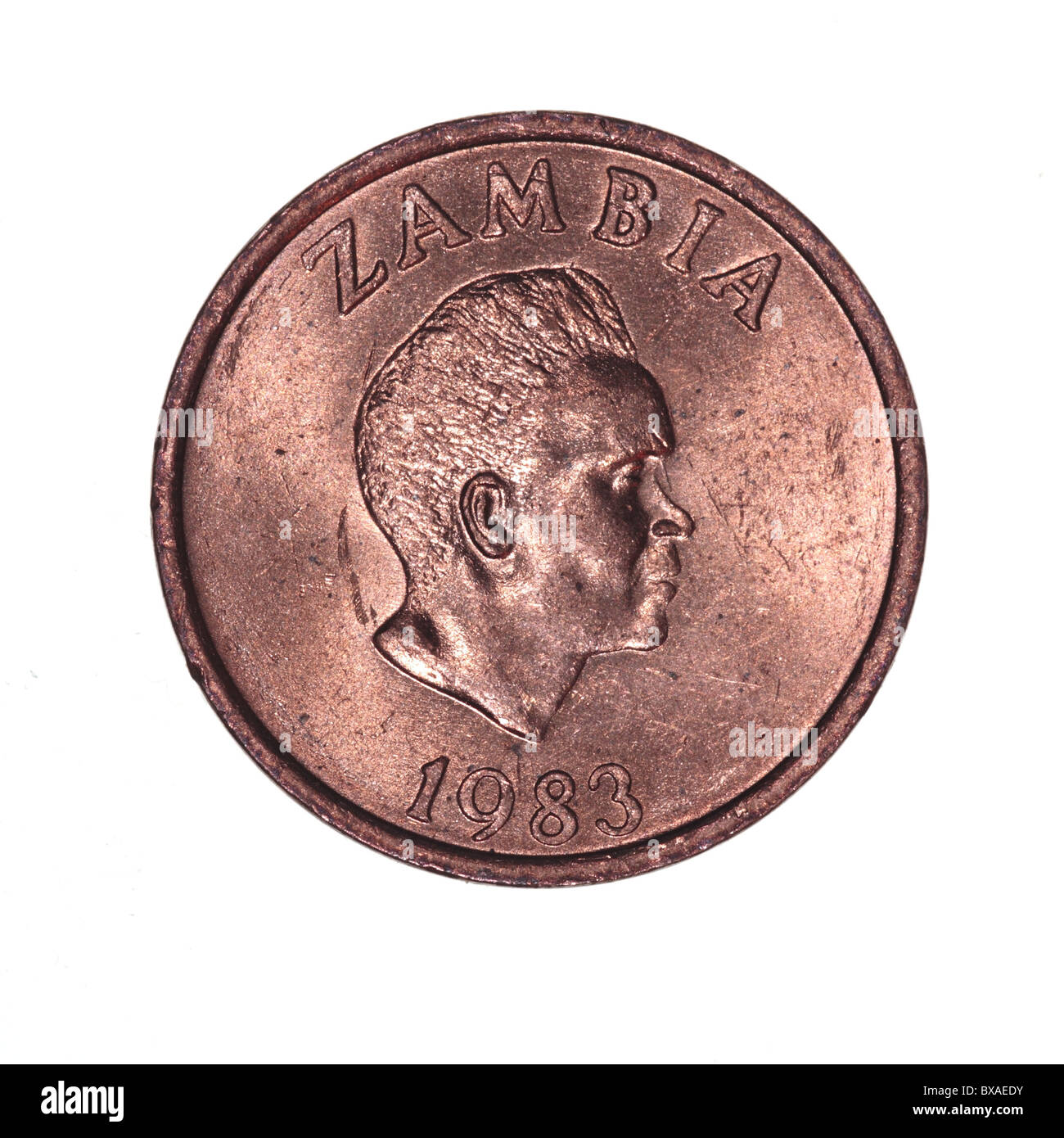 Zambian due ngwee moneta Foto Stock