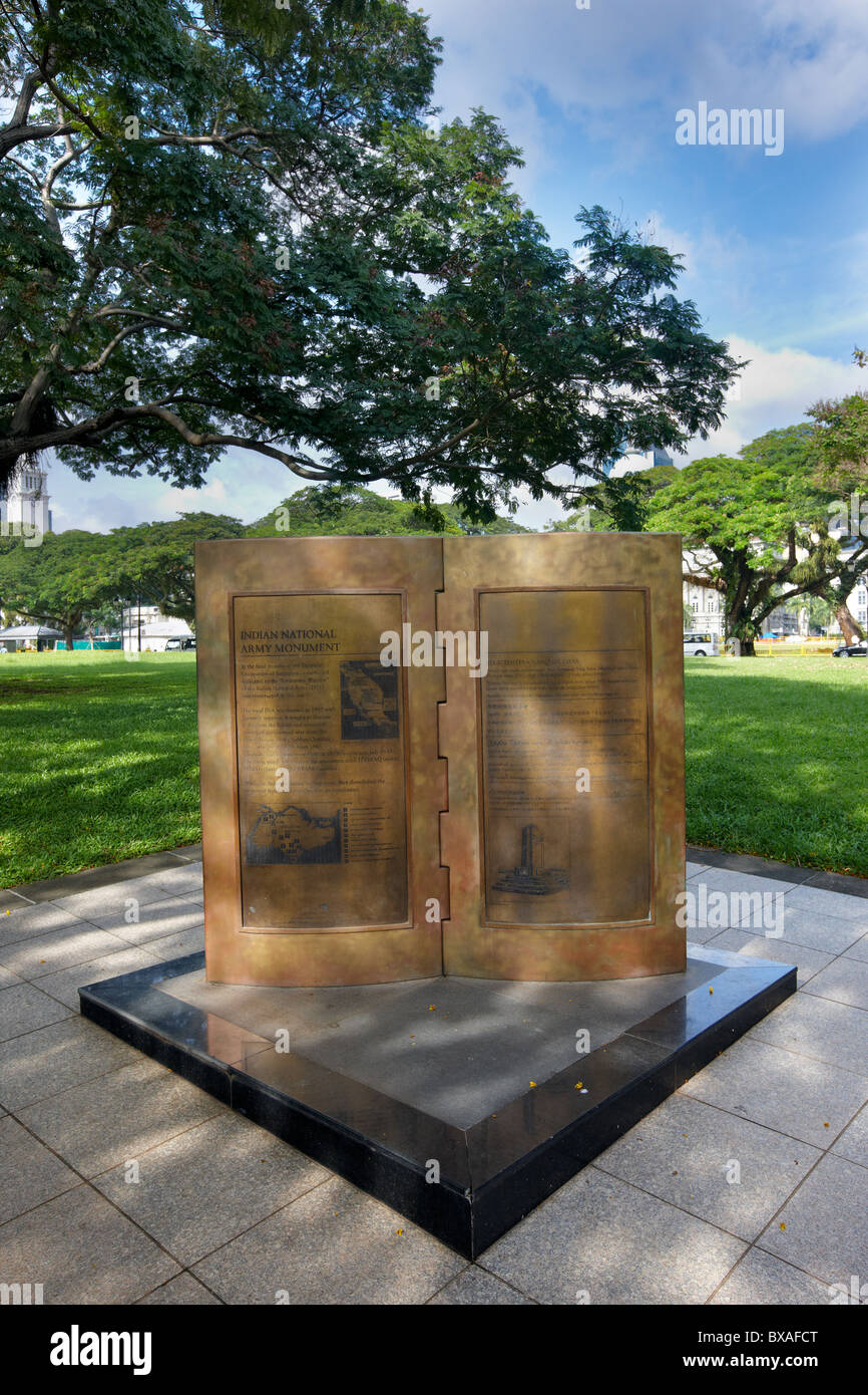 Indiano Esercito Nazionale monumento, Singapore Foto Stock