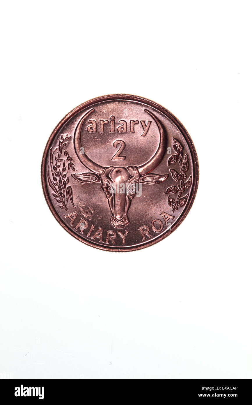 Madagascar - 2 Ariary coin Foto Stock