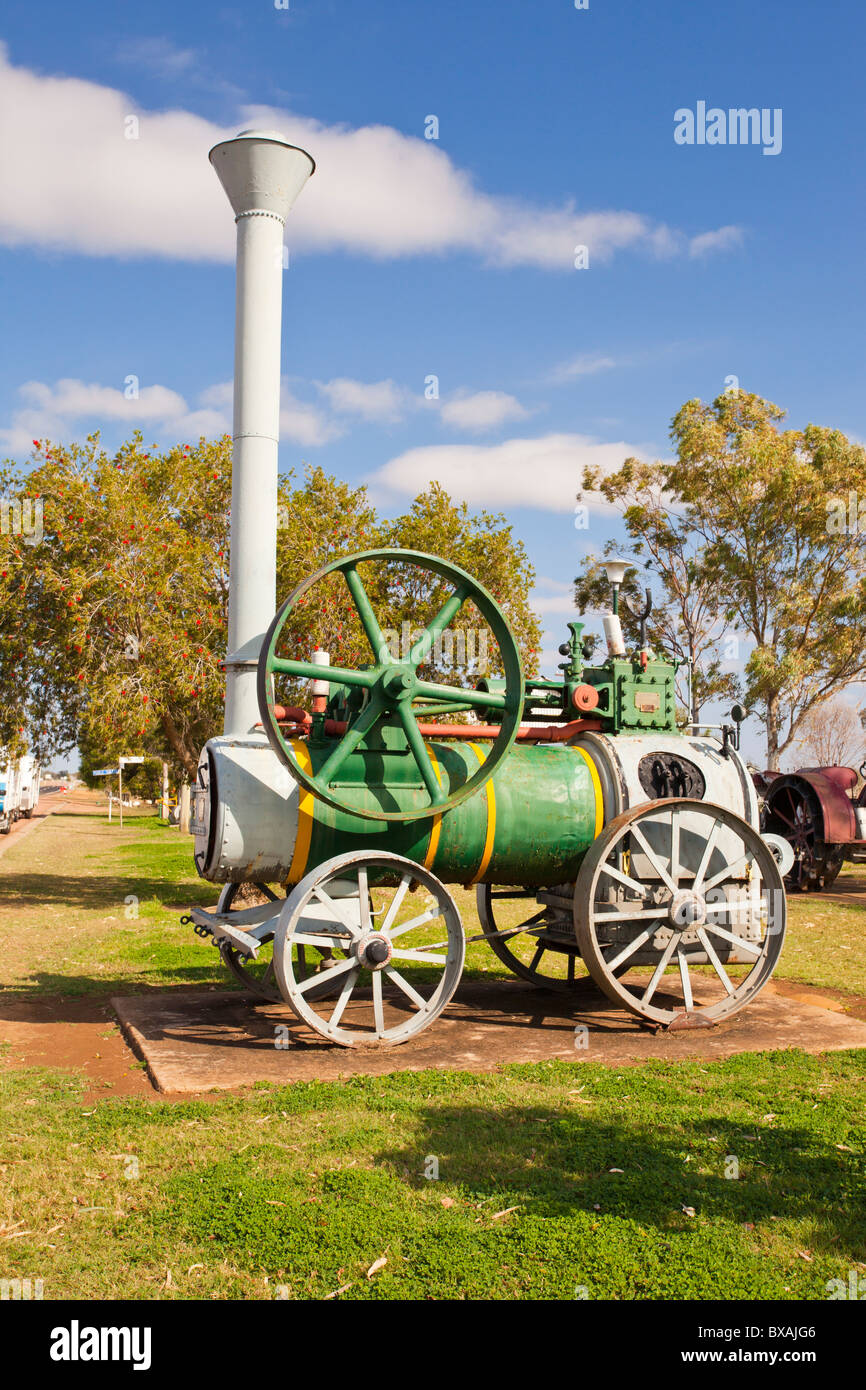 Marshall & Sons motore a vapore, parte dell'Ilfracombe 'Mile di macchine", Longreach, Queensland Foto Stock