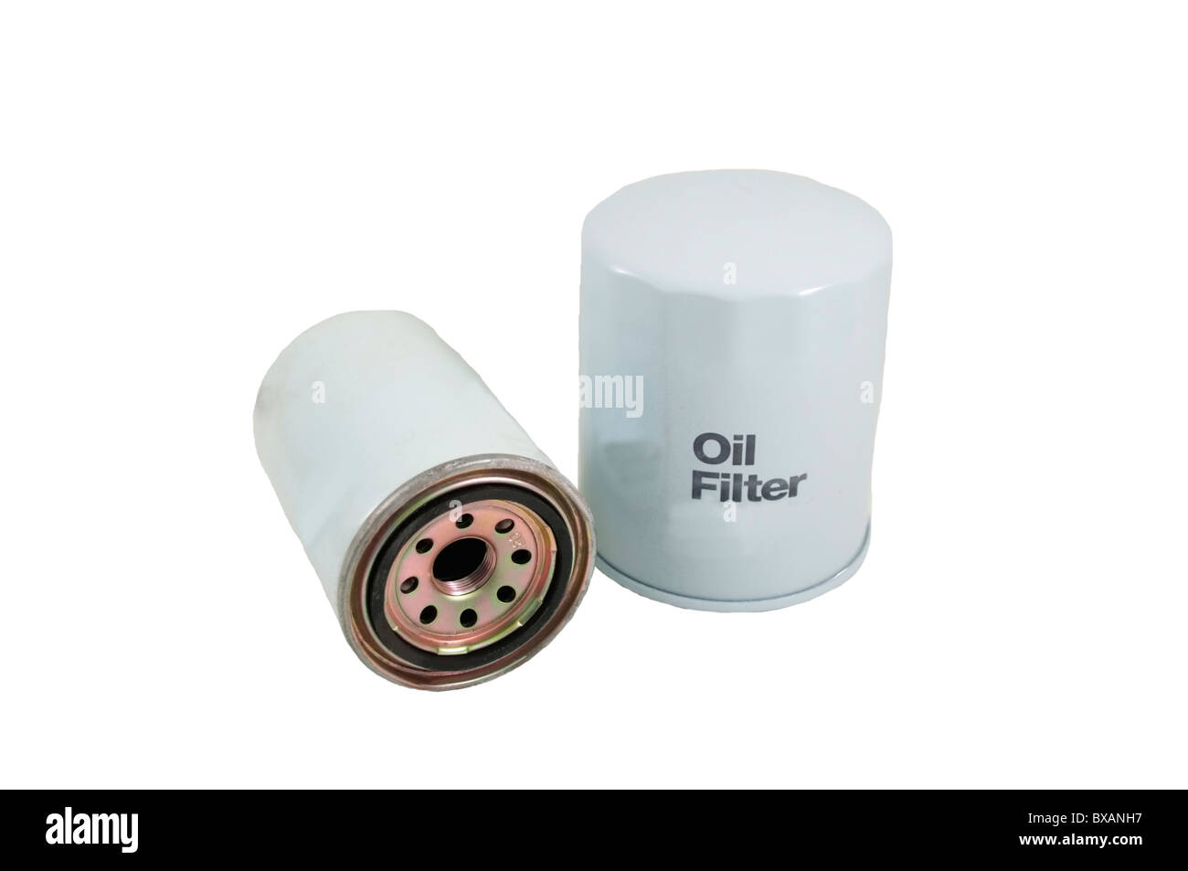 Sostituibile filtri olio per la manutenzione del motore dell'auto Foto Stock