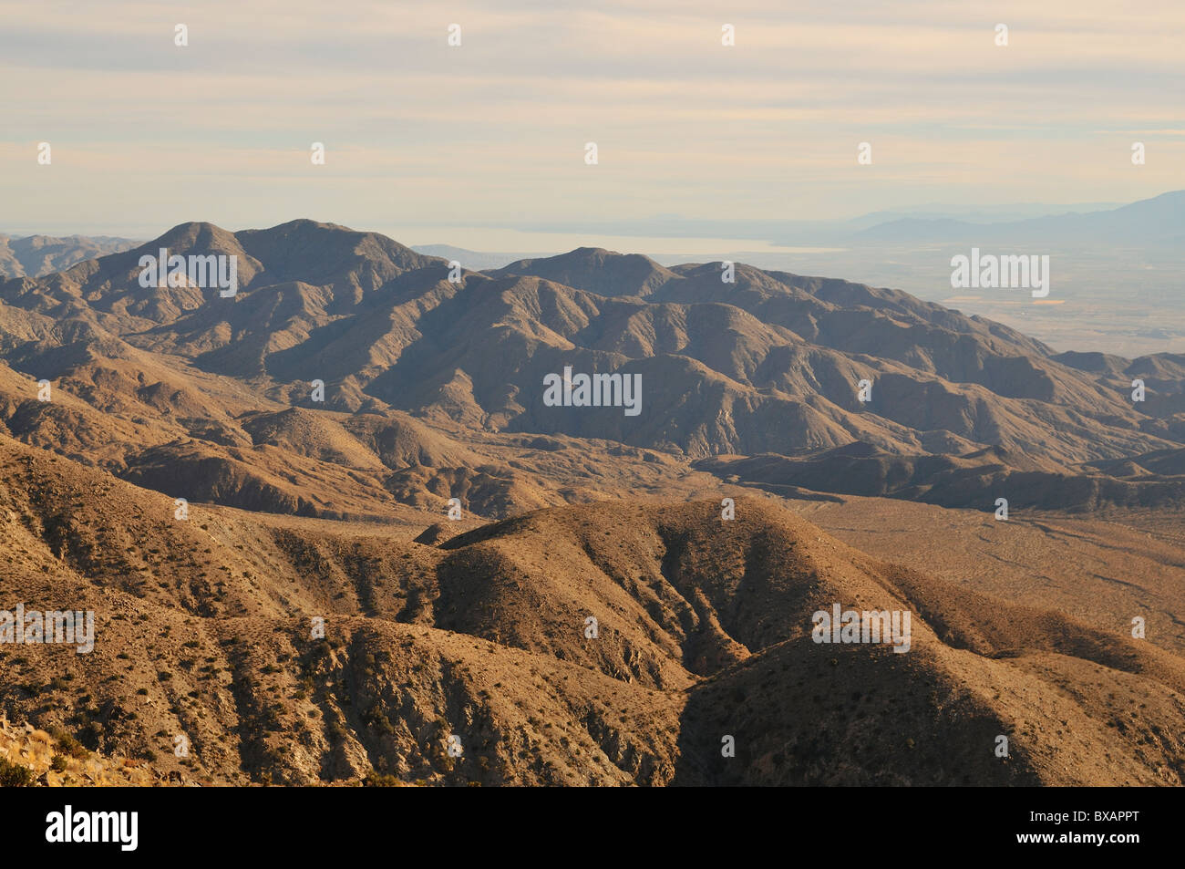 Tasti di punto di vista che si affaccia San Andreas anomalia Foto Stock