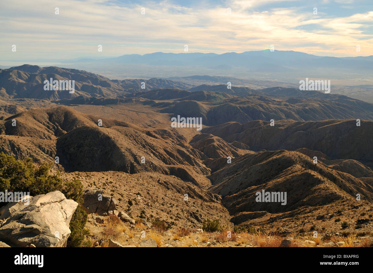 Tasti di punto di vista che si affaccia San Andreas anomalia Foto Stock