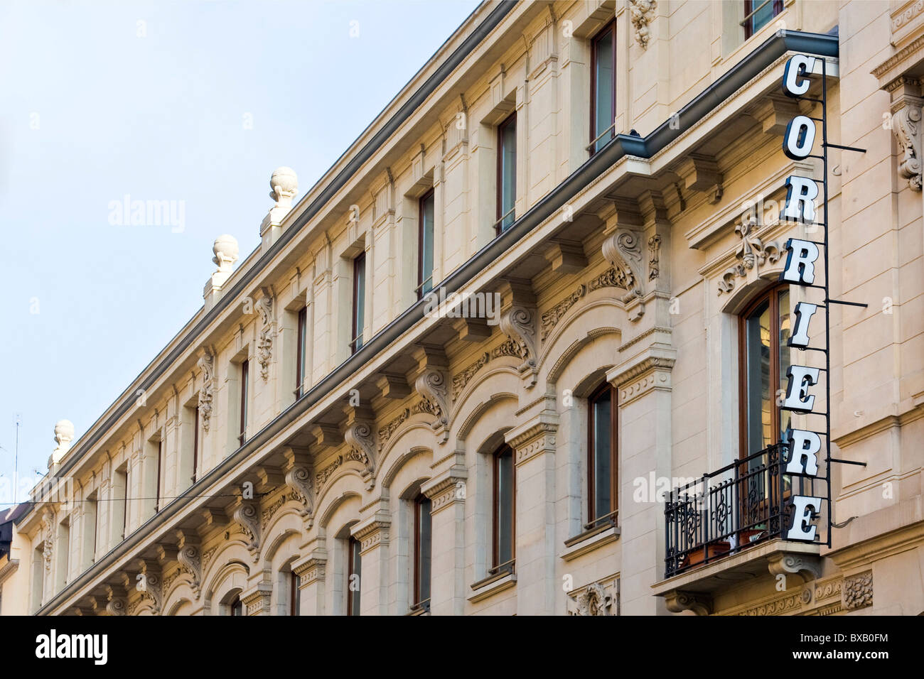 Corriere della Sera ufficio editoriale, Via Solferino, Milano, Italia Foto Stock