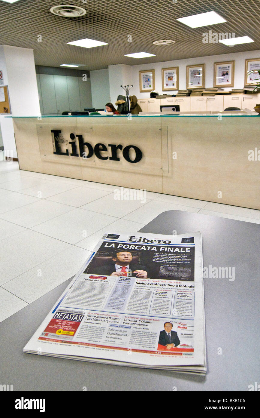 Libero ufficio editoriale, Milano, Italia Foto Stock