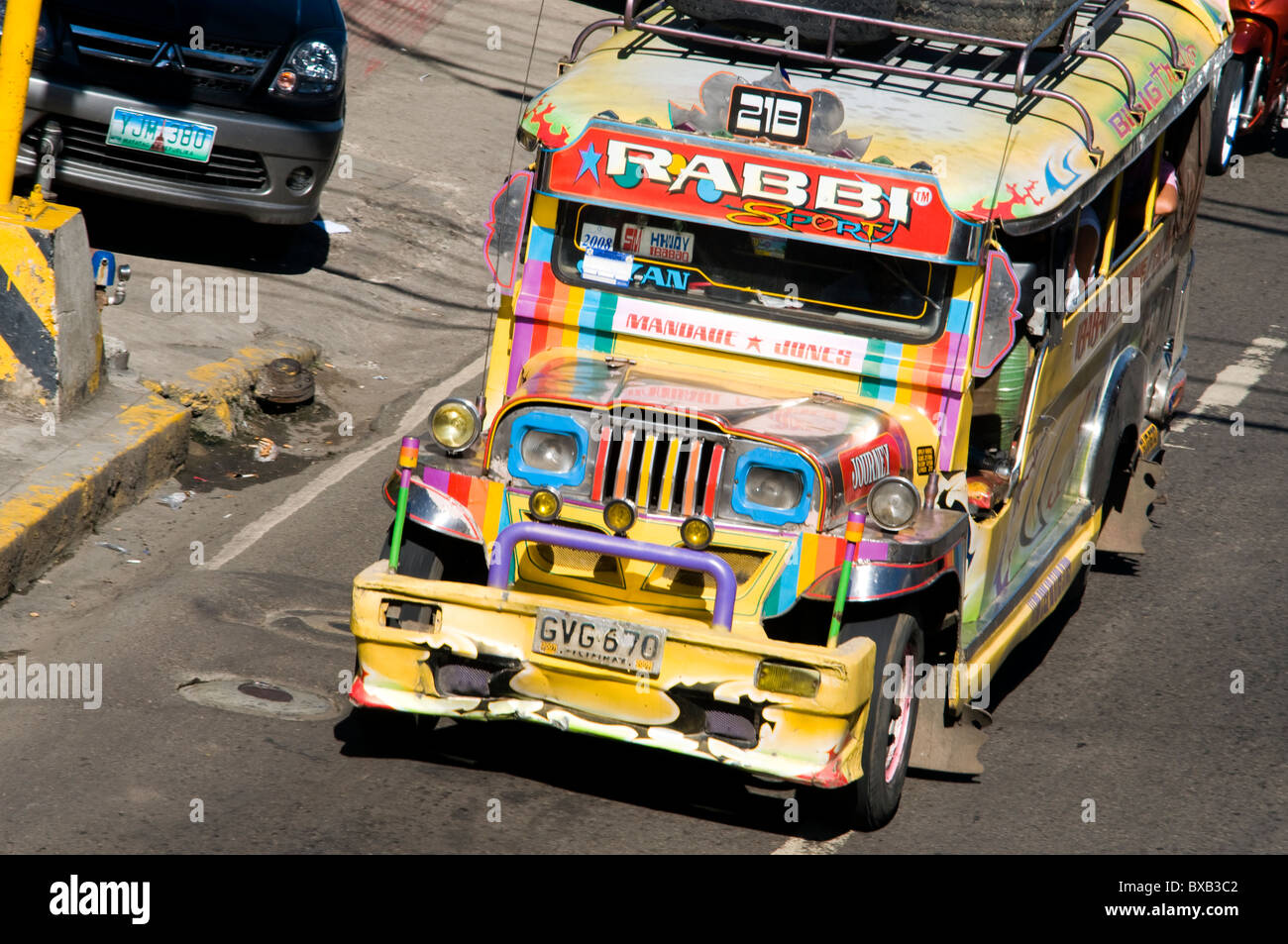 Jeepney, uptown, Cebu City, Filippine Foto Stock