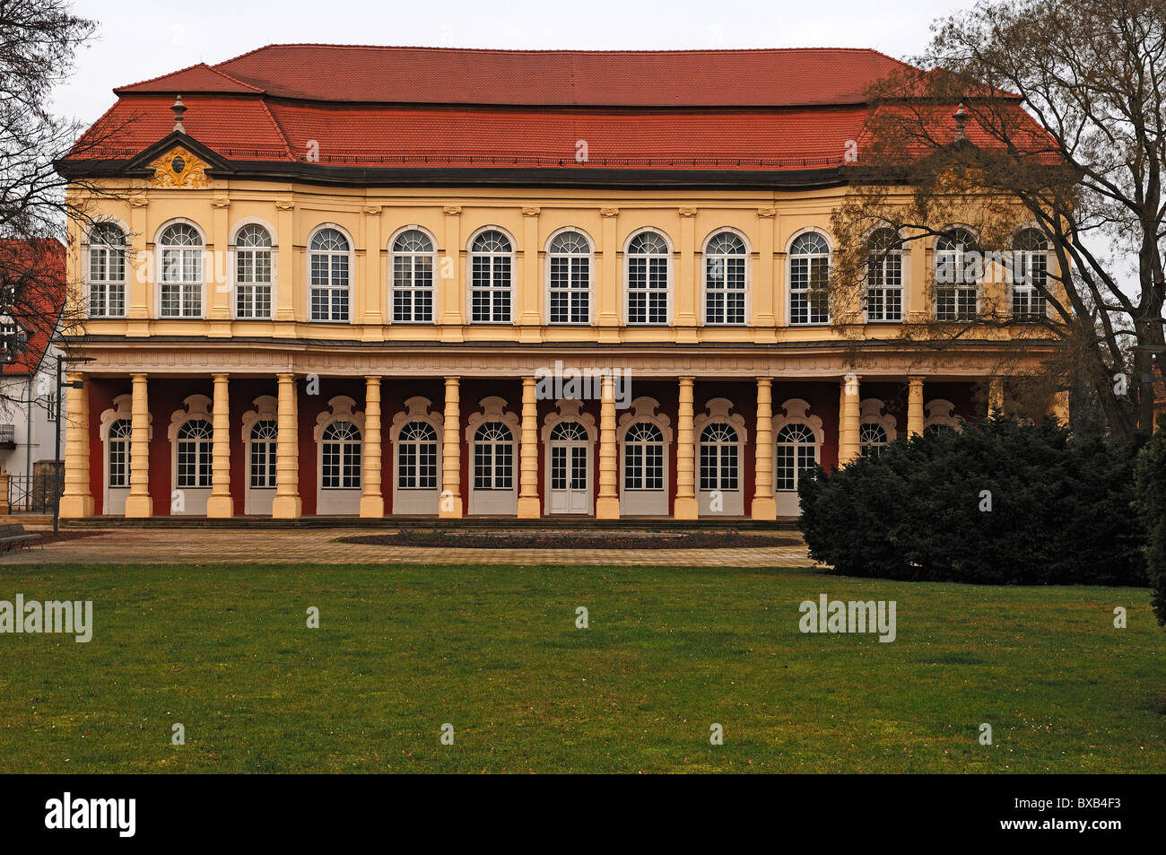 Schlossgartensalon Giardini di Castello padiglione, costruito nel 1727-1737 da Johann Michael Hoppenhaupt, nei giardini del castello Foto Stock