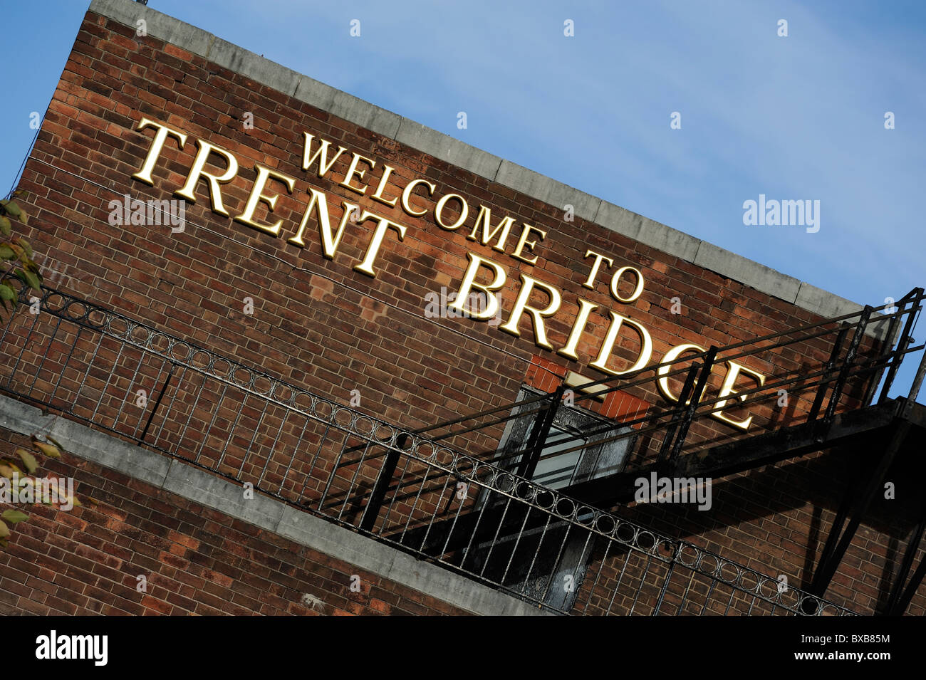 Foto di stock di Nottingham Trent Bridge cricket ground in West Bridgford, Nottingham. Foto Stock