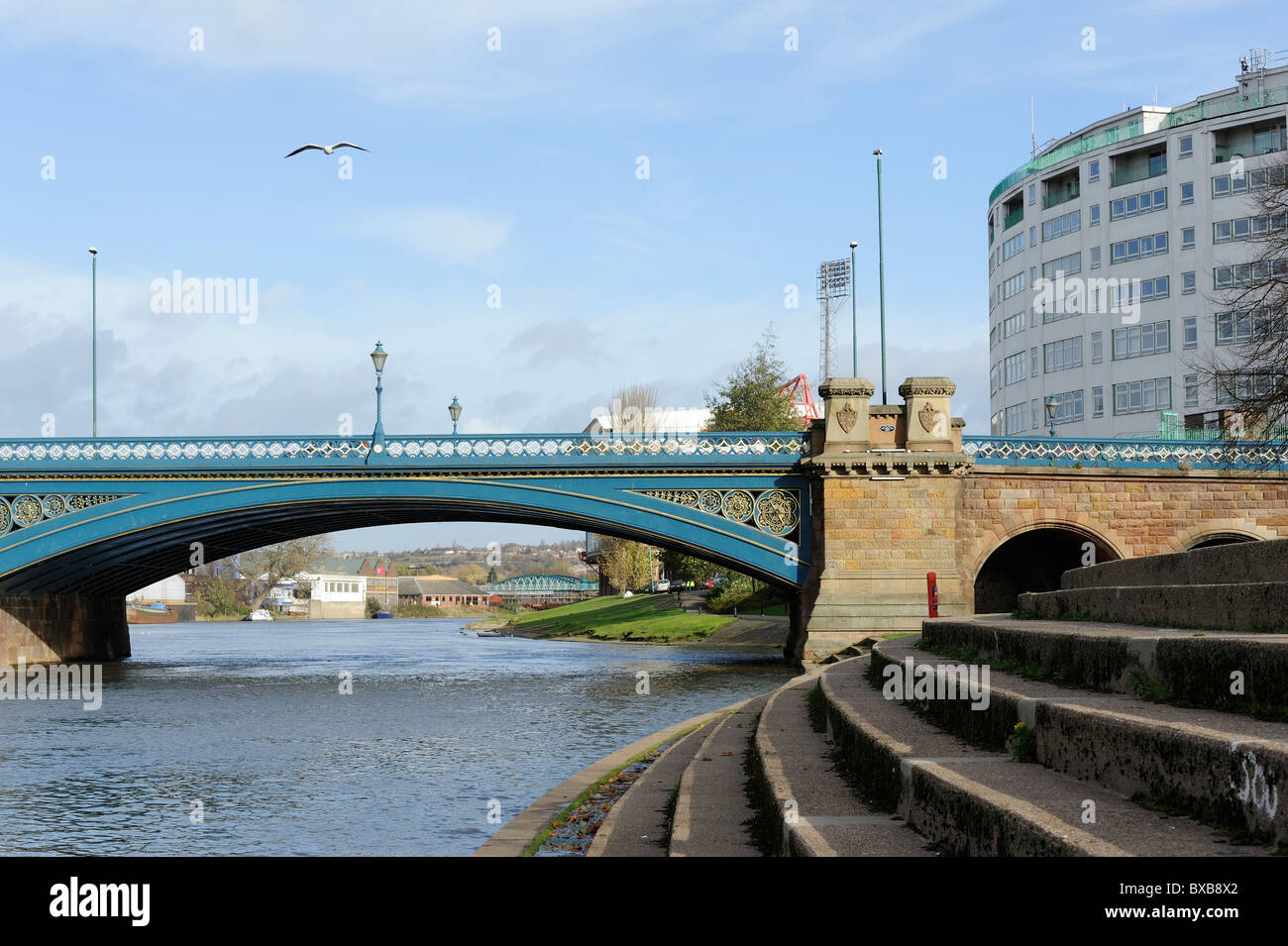 Foto di stock di Trent Bridge nel West Bridgford, Nottingham, Inghilterra. Foto Stock