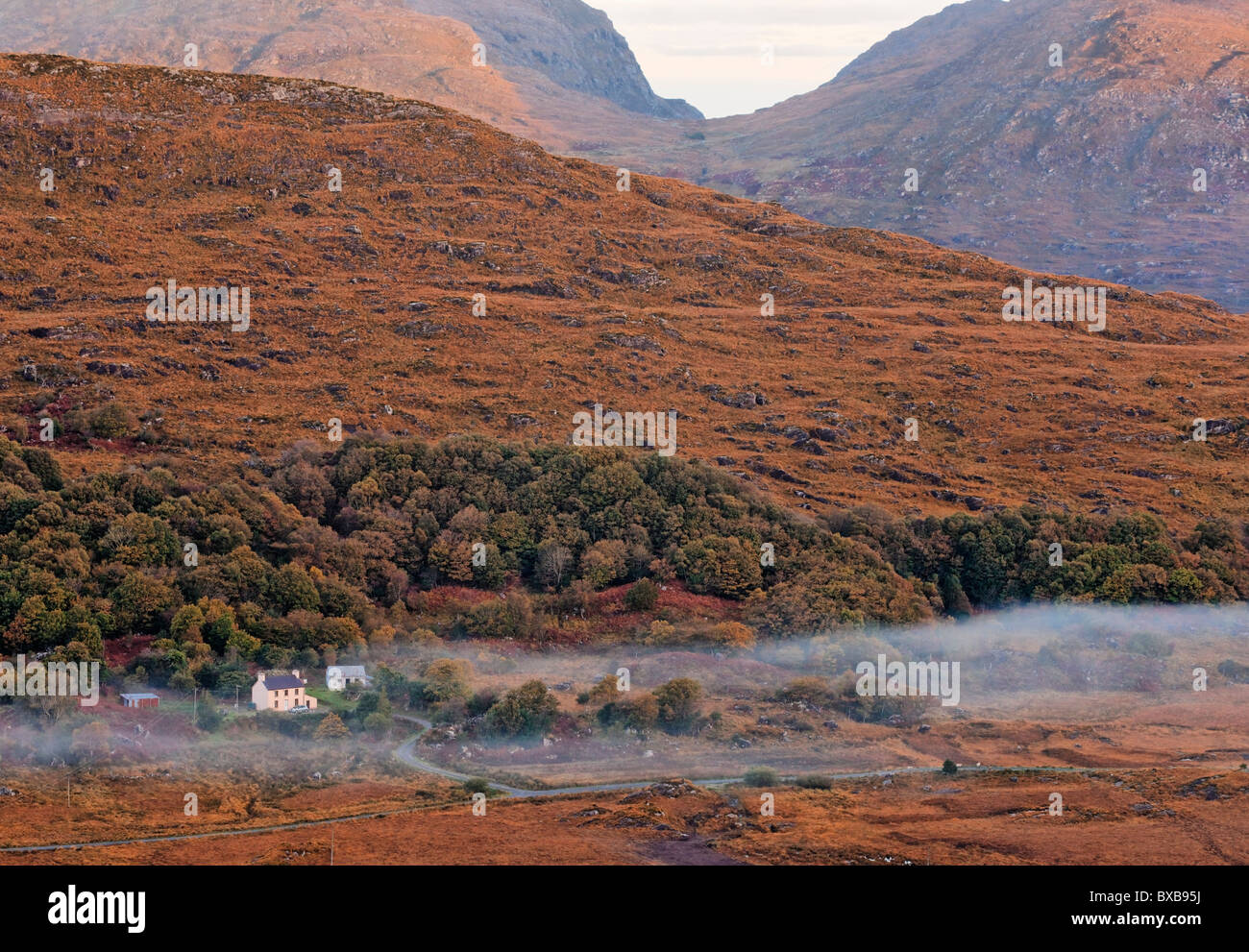 Il Gap di Dunloe da Dominik Moll Gap, County Kerry, munster, irlanda. Foto Stock