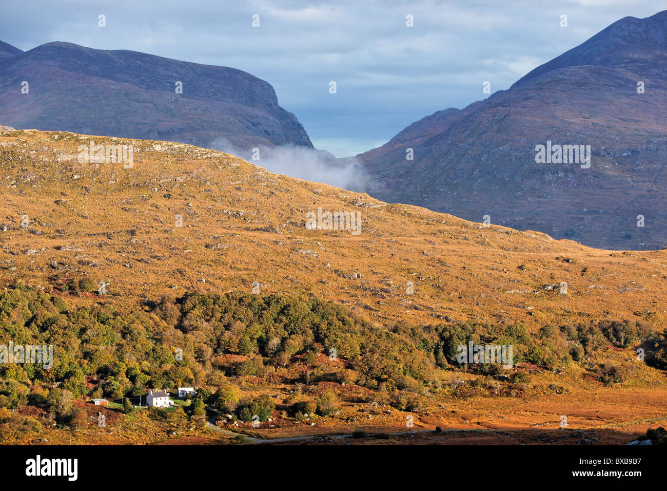 Il Gap di Dunloe da Dominik Moll Gap, County Kerry, munster, irlanda. Foto Stock