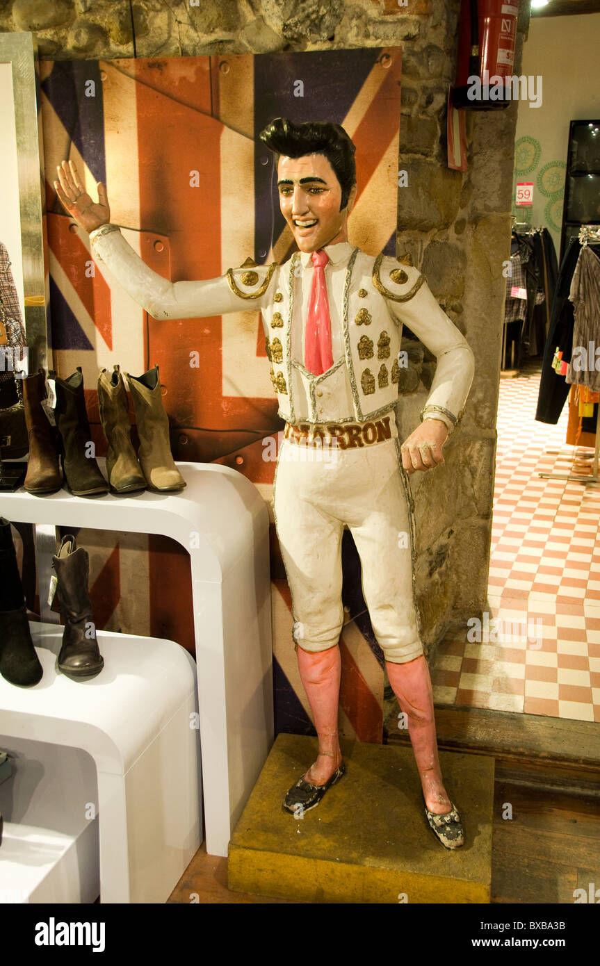 Stati Uniti Tennessee Memphis Elvis Presley Fashion Shop bambola Foto Stock
