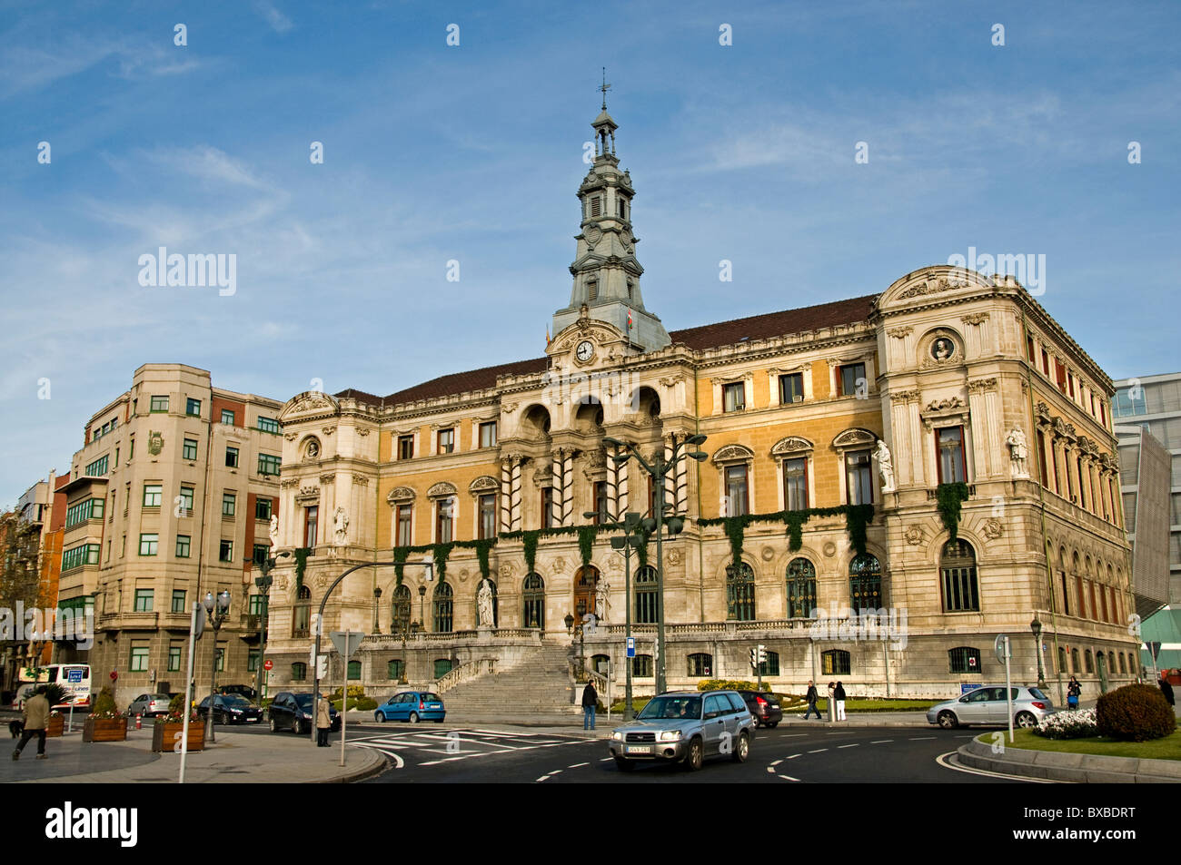 Ayuntamiento de Bilbao Town City Hall Spagna Paese Basco Spagnolo Foto Stock