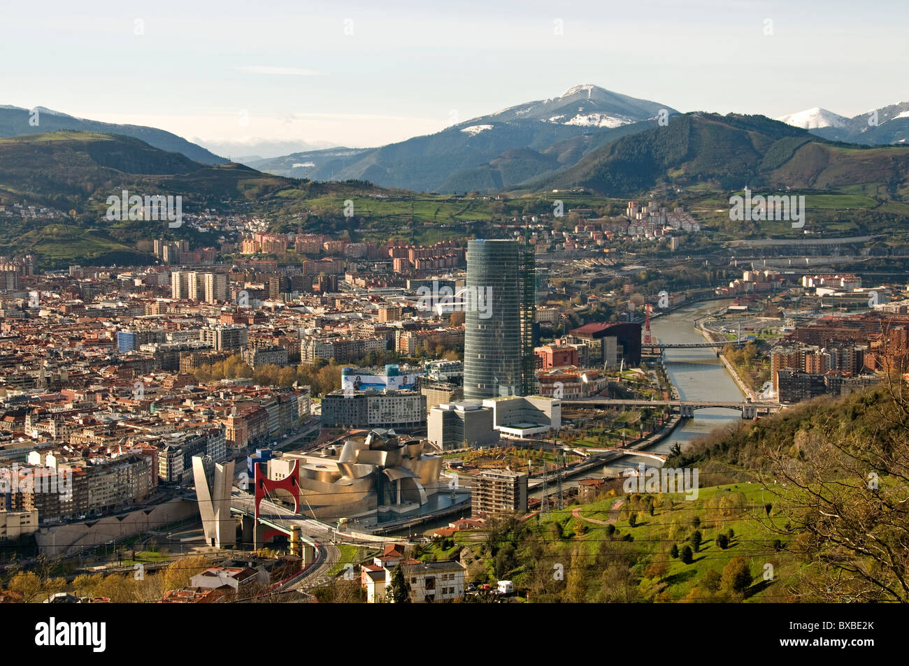 Museo Guggenheim Bilbao Spagna Paese Basco spagnolo della città Foto Stock