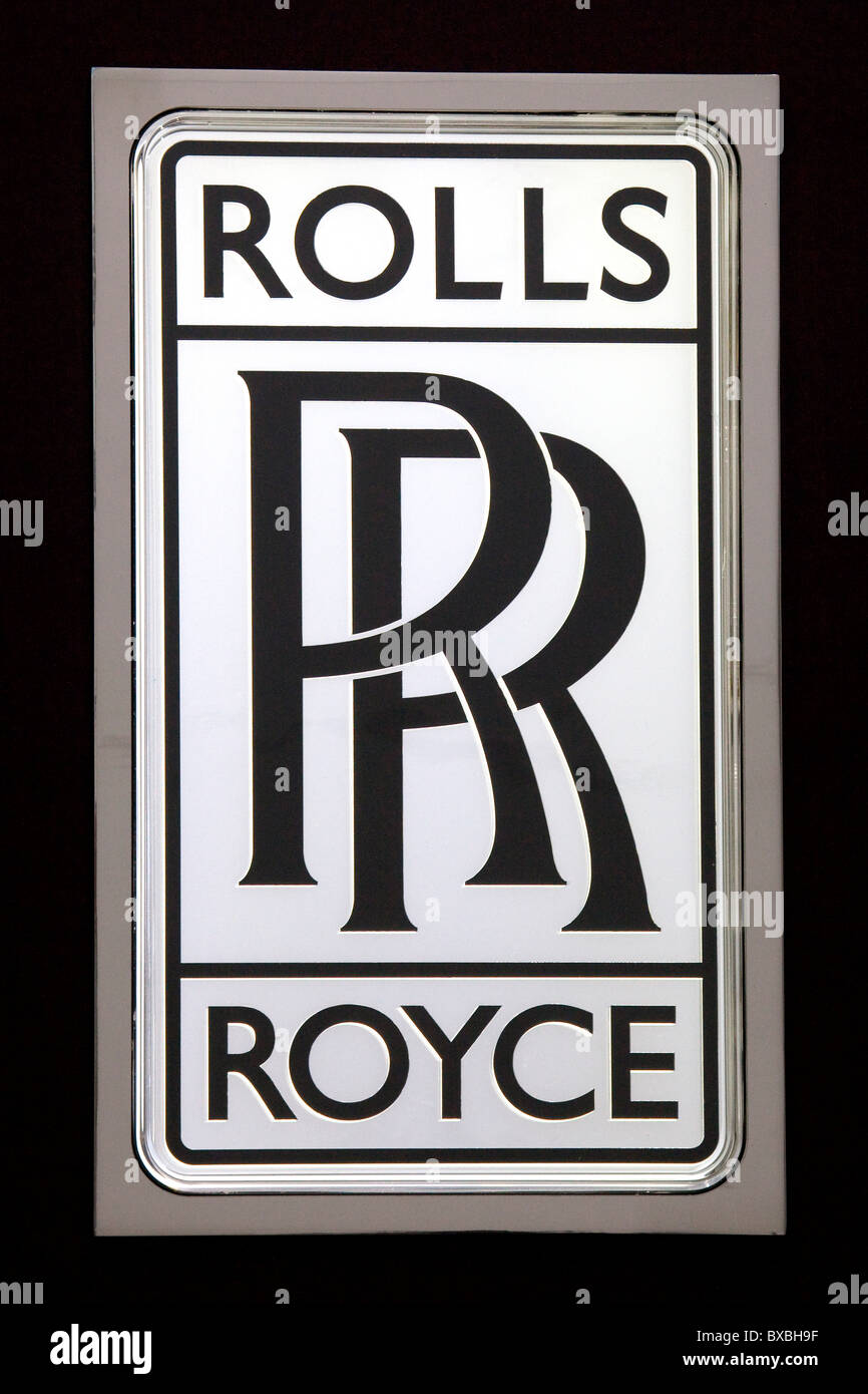 Logo della Rolls-Royce auto maker, che fa parte del gruppo BMW, al 63. Internationale Automobilausstellung International Foto Stock