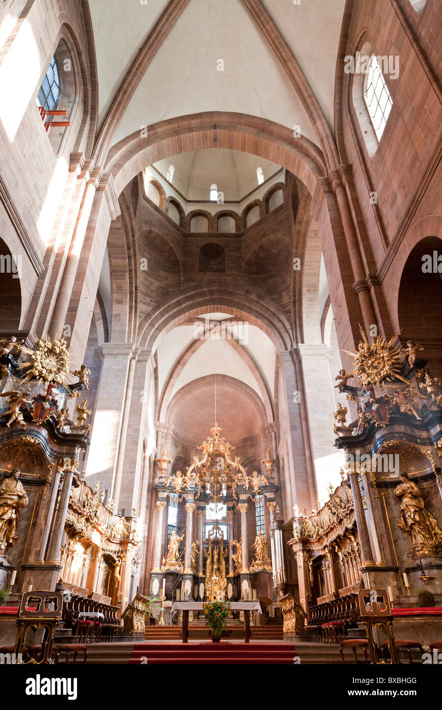 Altare maggiore di Johann Balthasar Neumann, CATTEDRALE DI ST. Pietro, KAISERDOM, DOM, worm, RENANIA-PALATINATO, Germania Foto Stock