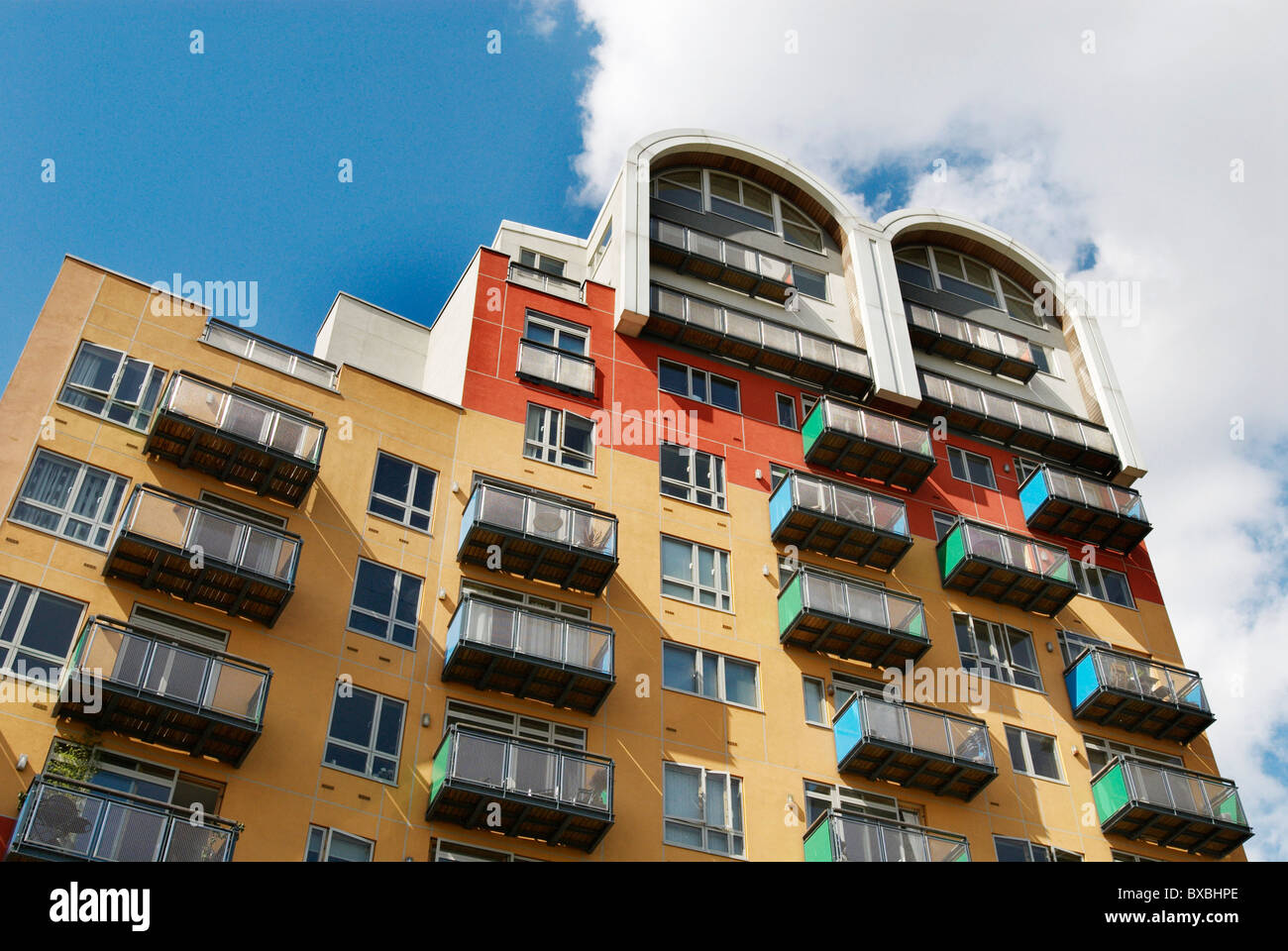 Gli appartamenti del Greenwich Millennium Village il sud-est London REGNO UNITO Foto Stock