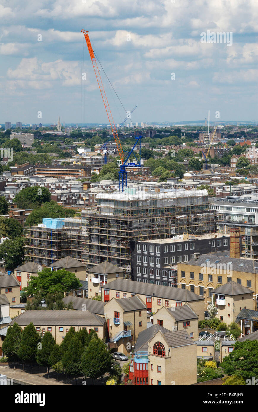 Sviluppo appartamenti in costruzione Islington North London REGNO UNITO Foto Stock