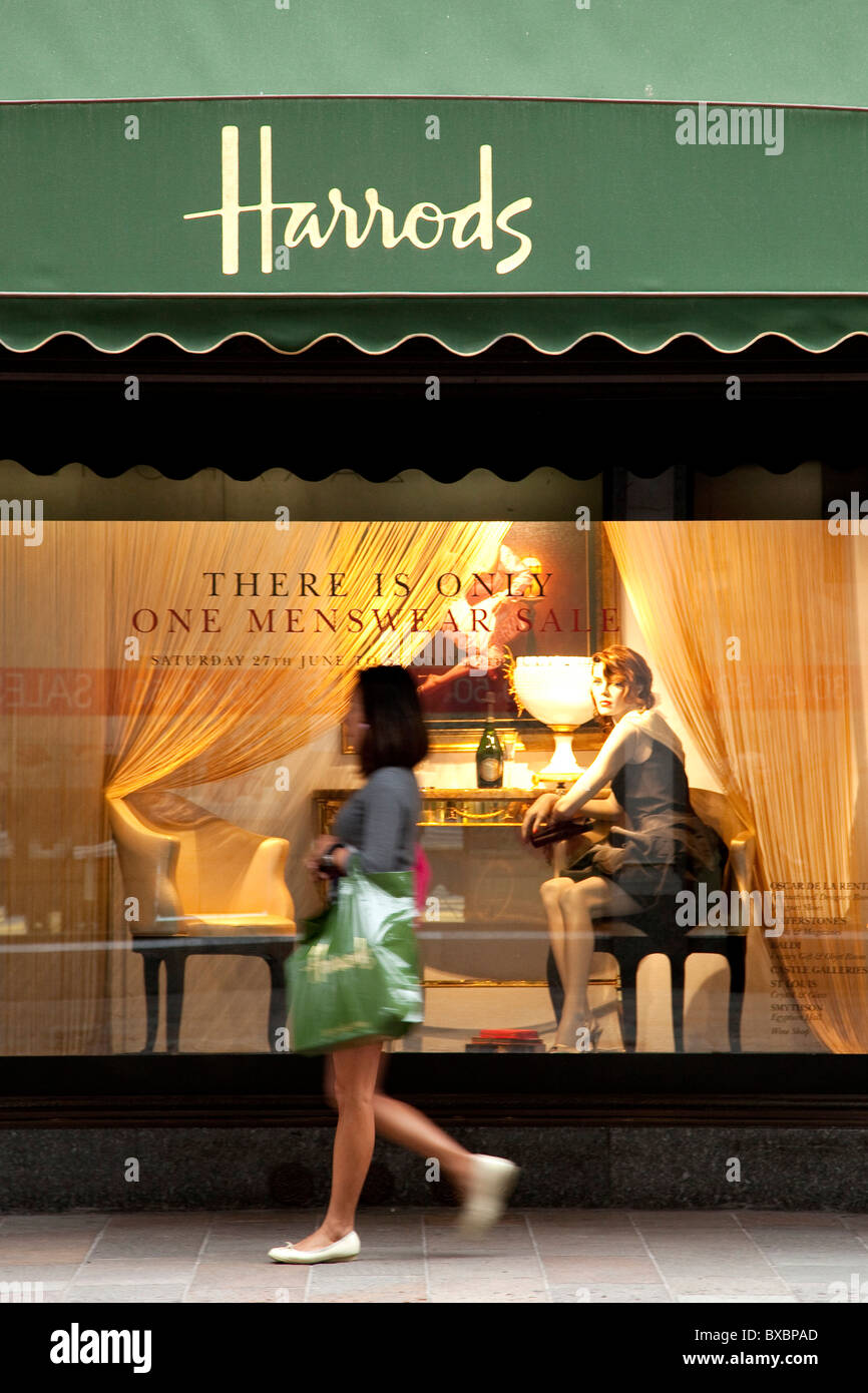 I grandi magazzini Harrods a Londra, Inghilterra, Regno Unito, Europa Foto Stock