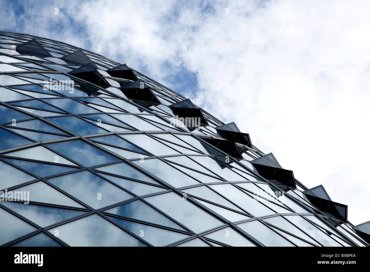 Sede dell'assicurazione Swiss-Re, Swiss Re Building, Swiss Re Tower in London, England, Regno Unito, Europa Foto Stock
