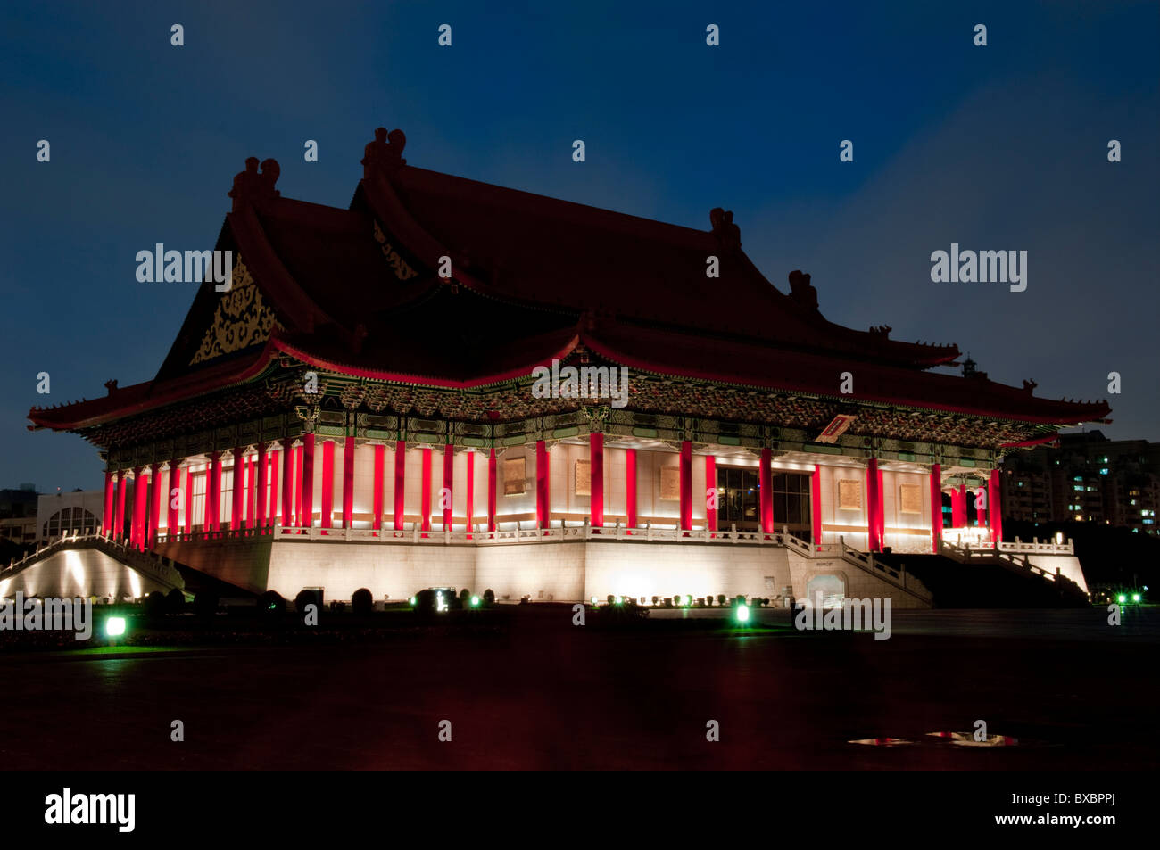 Asia, Taiwan, Taipei National concert hall crepuscolo Foto Stock