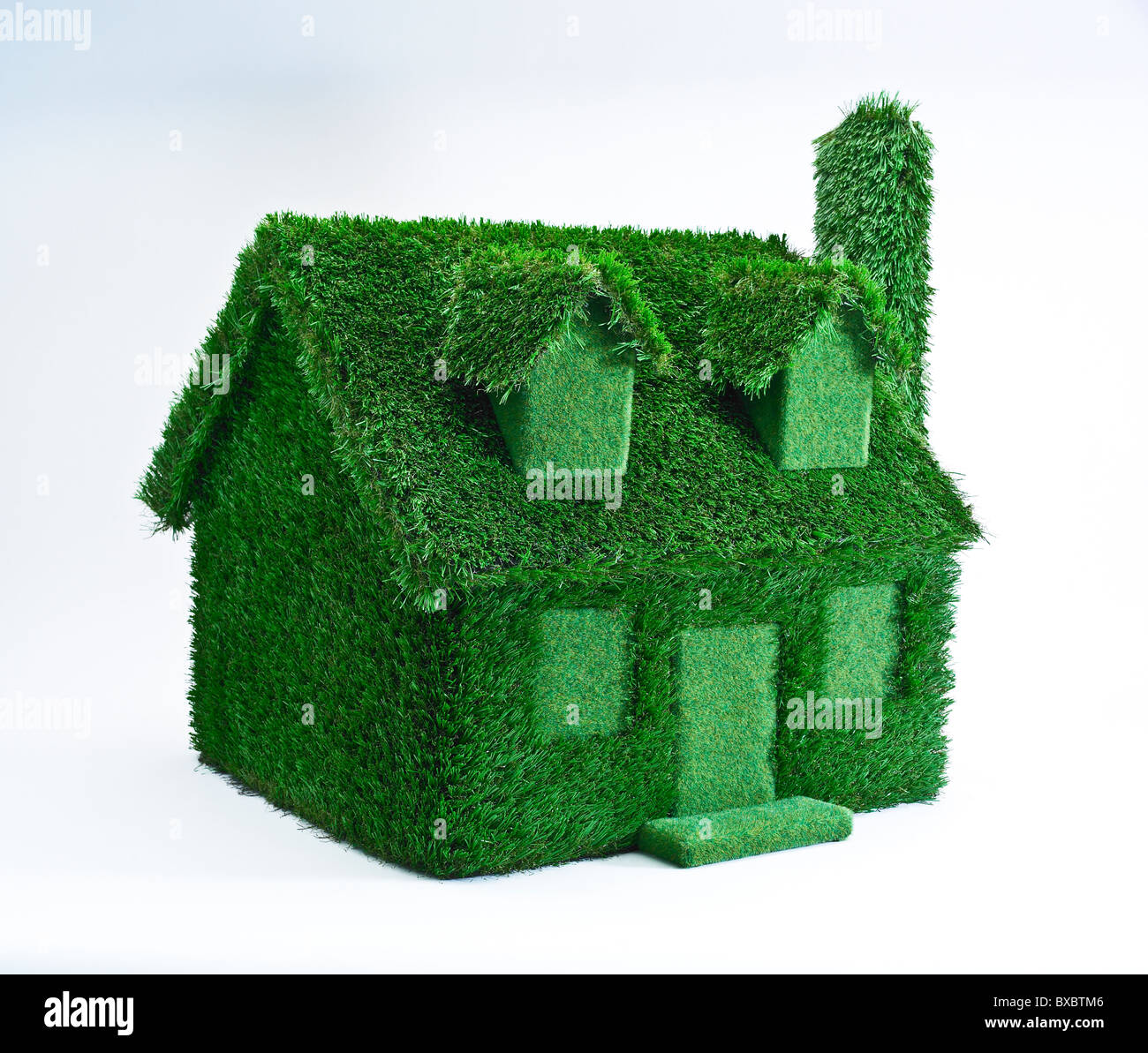 Modello di energia verde case Foto Stock