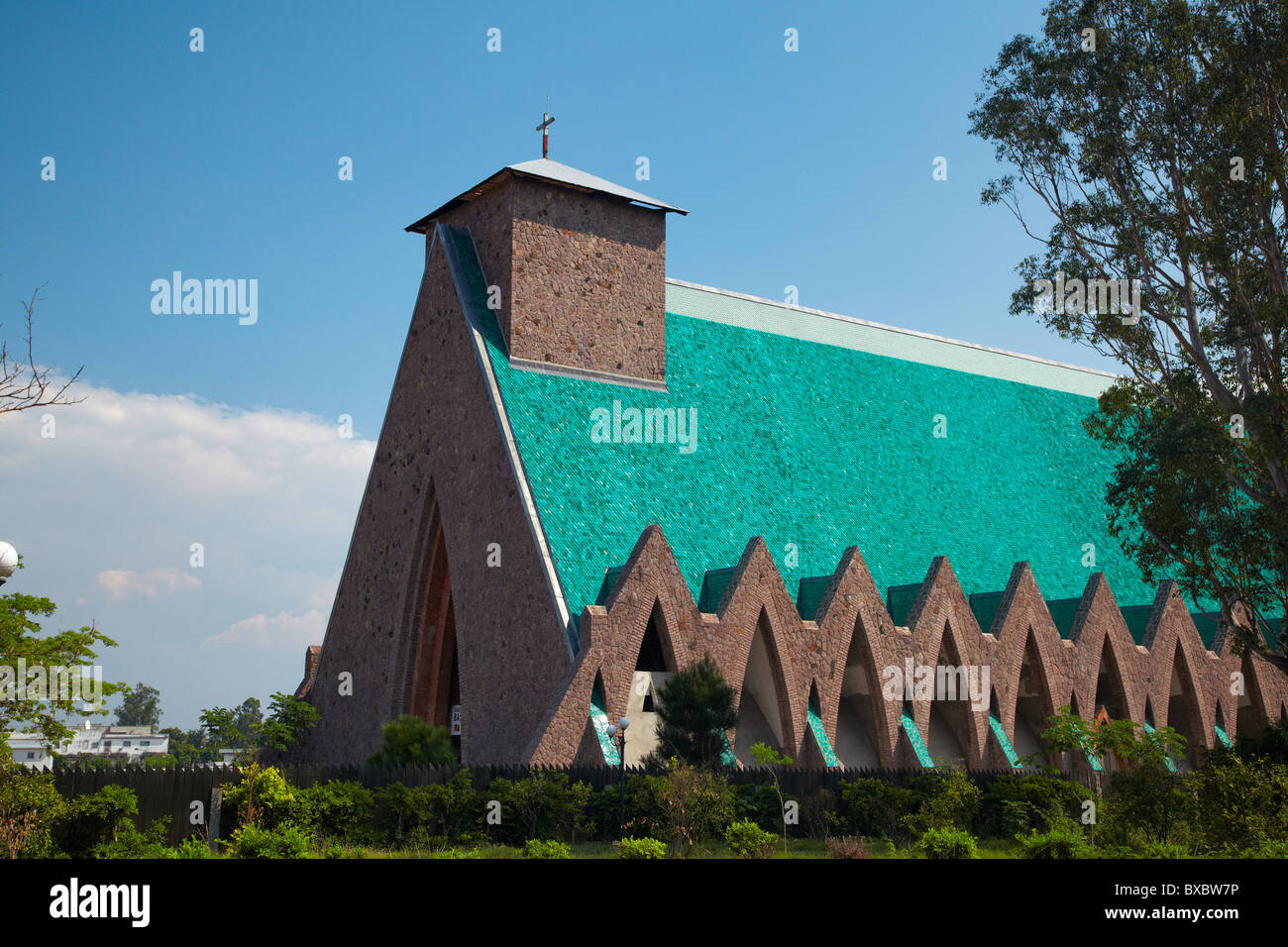 Basilique Sainte-Anne-du-Congo Brazzaville de Saint Anne Basilica, Brazzaville, Repubblica del Congo, Africa Foto Stock