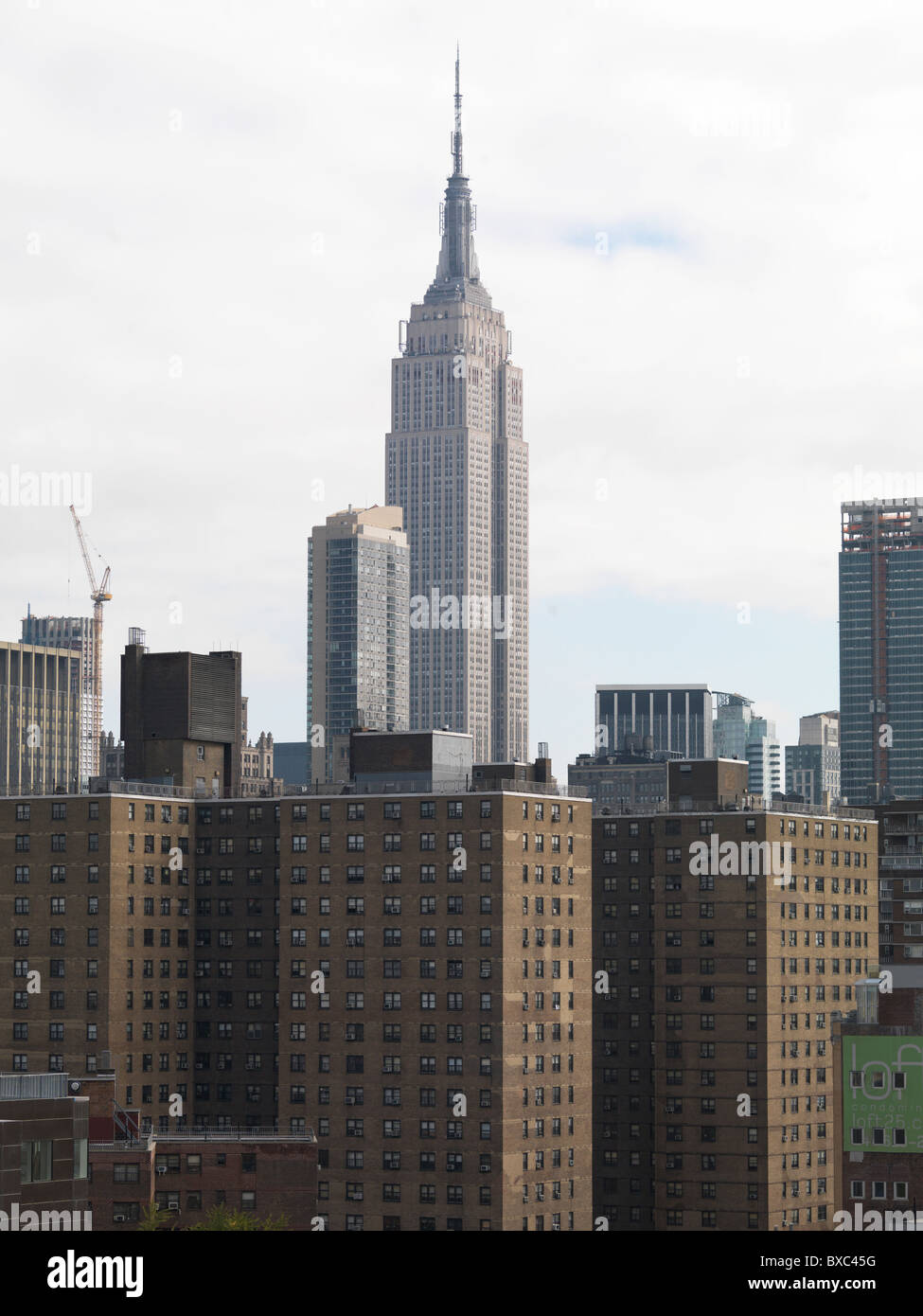 Lo Skyline della citta', Manhattan, New York City, U.S.A. Foto Stock