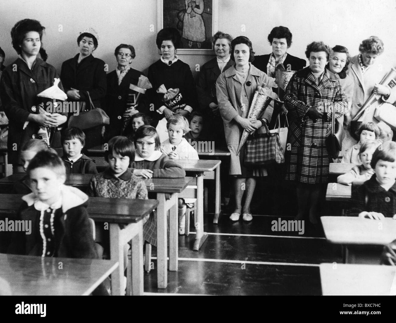 Istruzione, scuola, primo giorno a scuola, Germania occidentale, anni 50, , diritti aggiuntivi-clearences-non disponibile Foto Stock