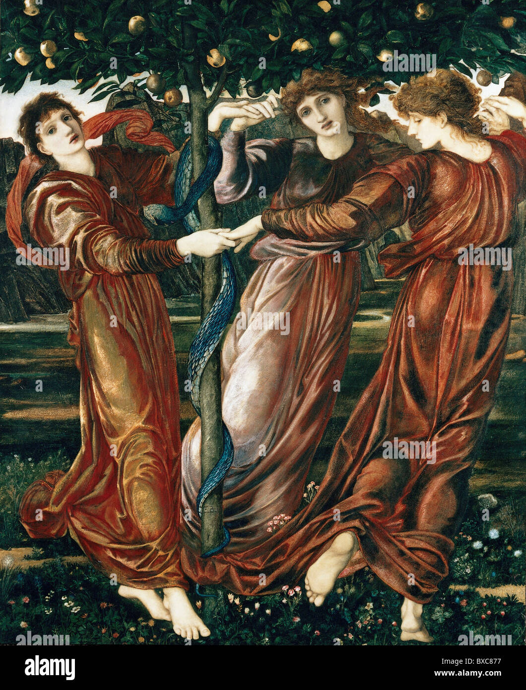 Belle arti, Burne-Jones, Edward, 'Giardino degli esperidi', 1869/1873, diritti aggiuntivi-clearences-non disponibile Foto Stock