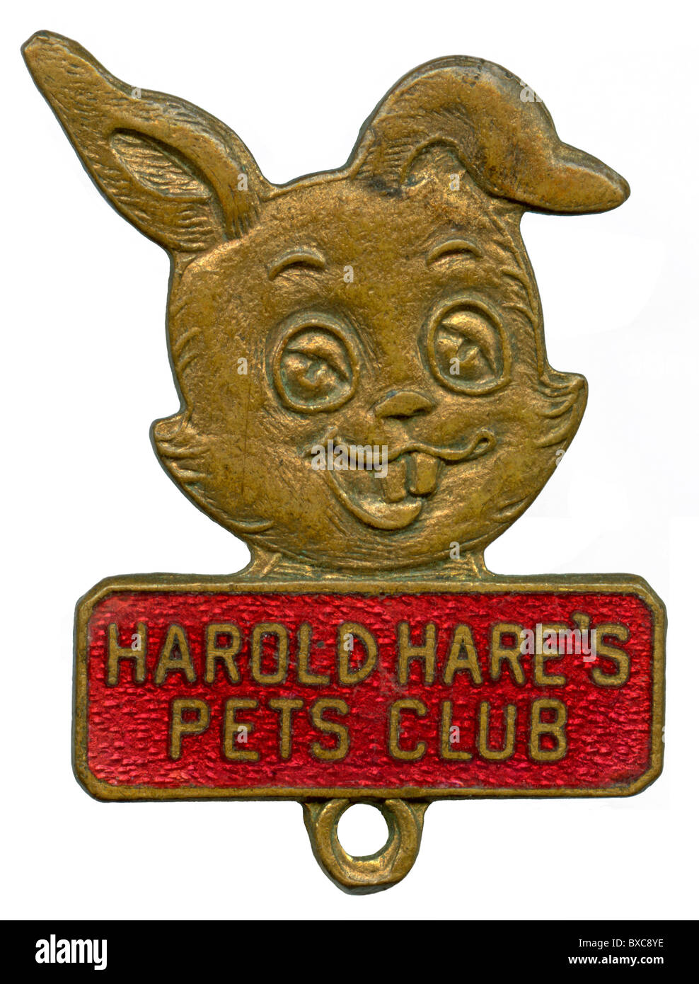 Harold lepre è di animali domestici Club badge di smalto c. 1955 Foto Stock