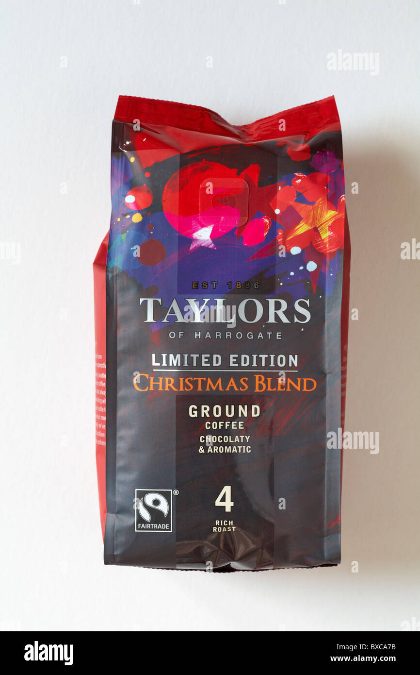 Pacchetto di Taylors di Harrogate edizione limitata di Natale Blend Caffè Macinato Foto Stock