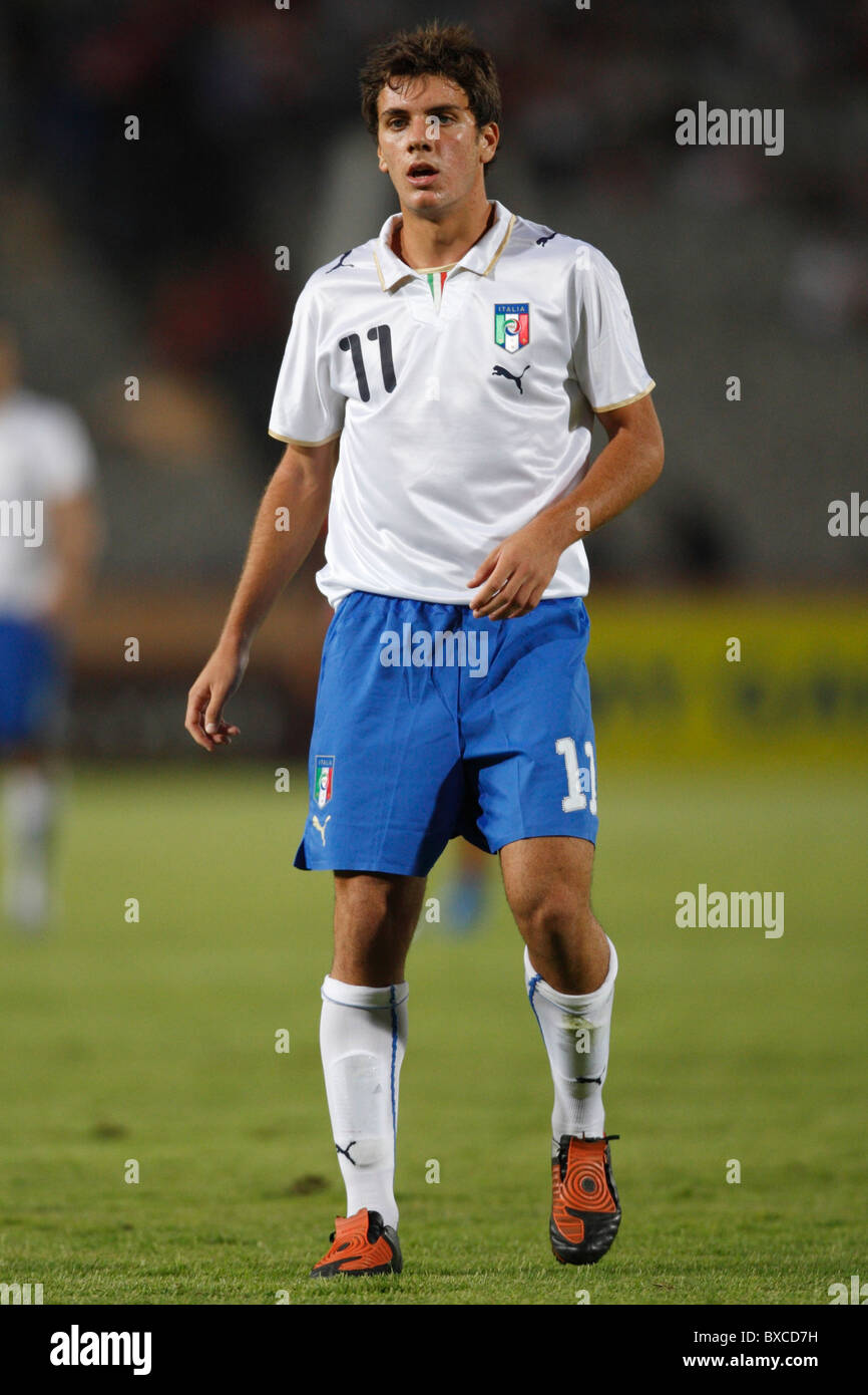Gianvito Misuraca dell Italia in azione durante una FIFA U-20 World Cup Soccer match contro Trinidad e Tobago 28 settembre 2009. Foto Stock