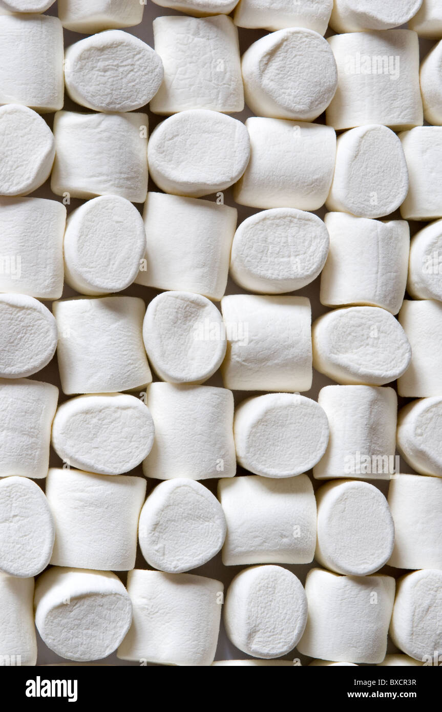 White marshmallows Foto Stock