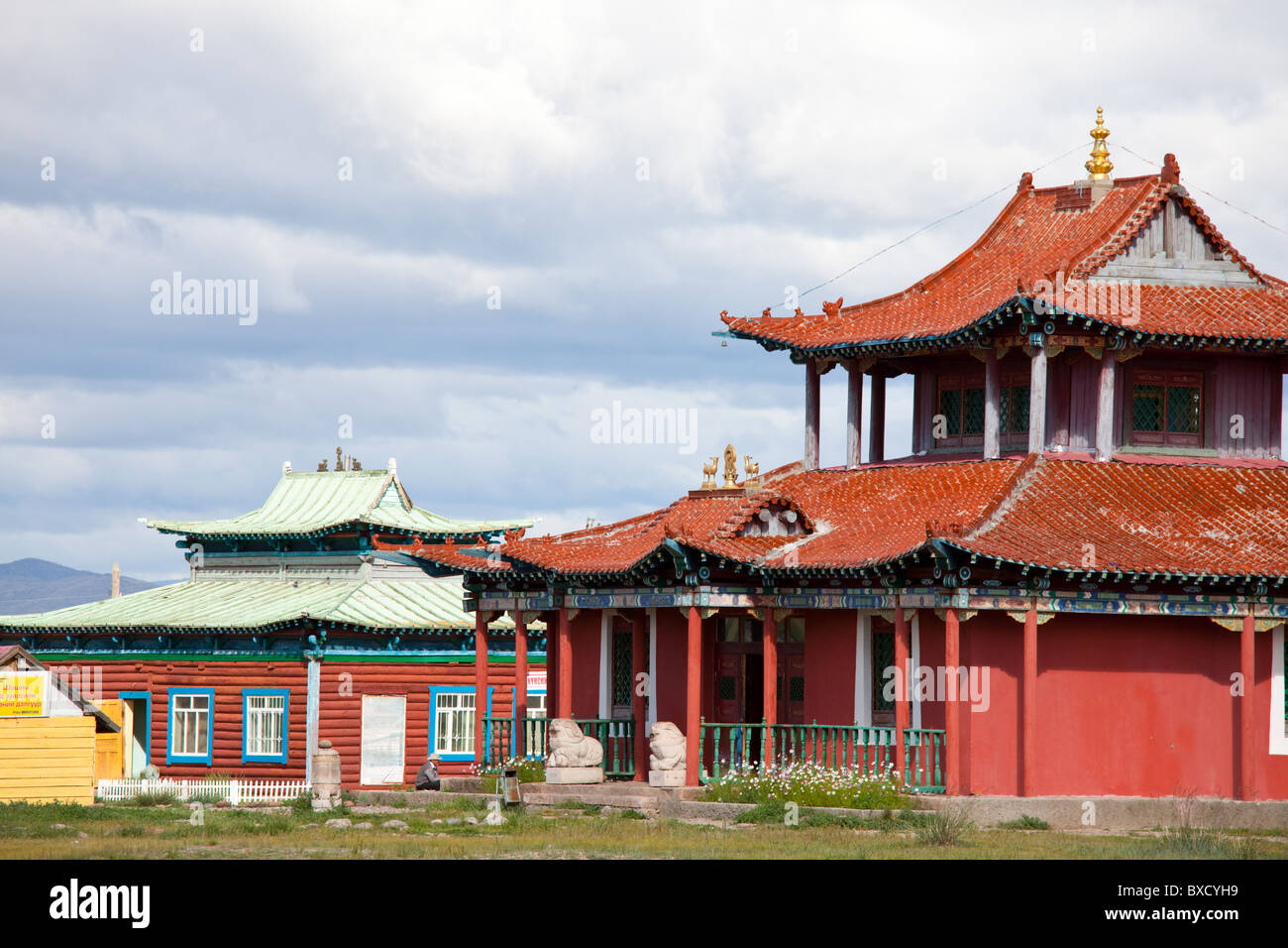 Monastero Buddista Danzandarjaa Khiid in Moron,Khovsgol provincia,Nort Mongolia Foto Stock