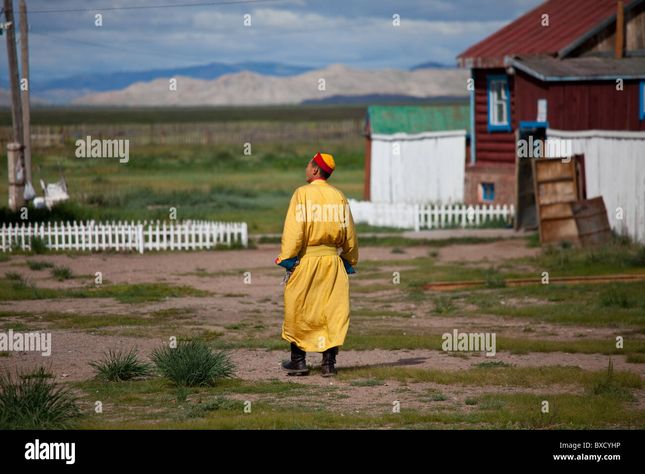 Monaco nel monastero Buddista Danzandarjaa Khiid in Moron,Khovsgol provincia,Nort Mongolia Foto Stock